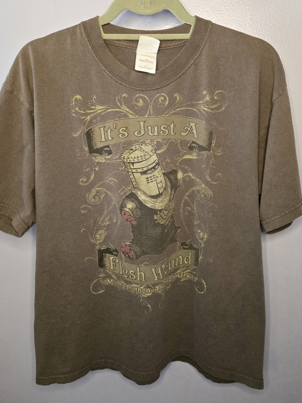 Vintage Monty Python 'It's Just a Flesh Wound' T Shirt